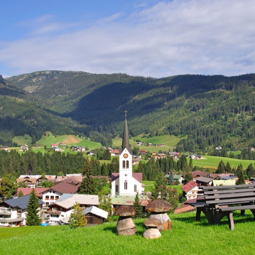 Dorpje in Kleinwalsertal