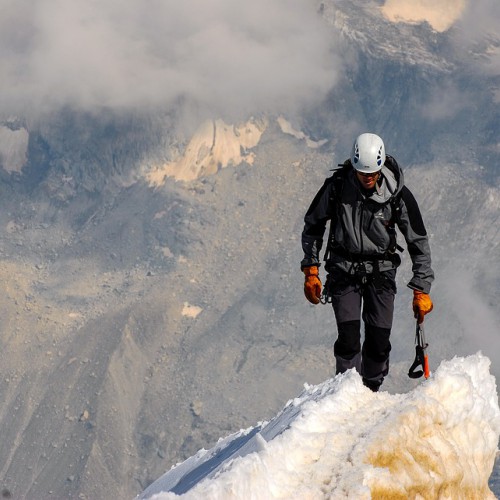 extreme sports berg beklimmen